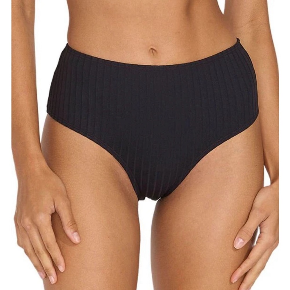 SOLID & STRIPED Lilo Ribbed High Waisted Swim Bottom